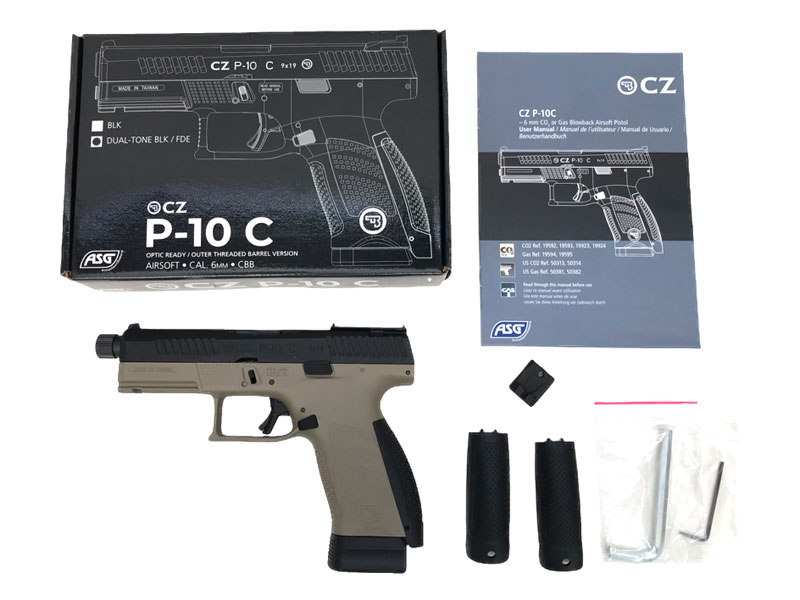 [ASG] Cz P10-C DXver 正規ライセンス co2 GBB ガスブローバックガン ツートンカラー (新品予約受付中! 特典あり)