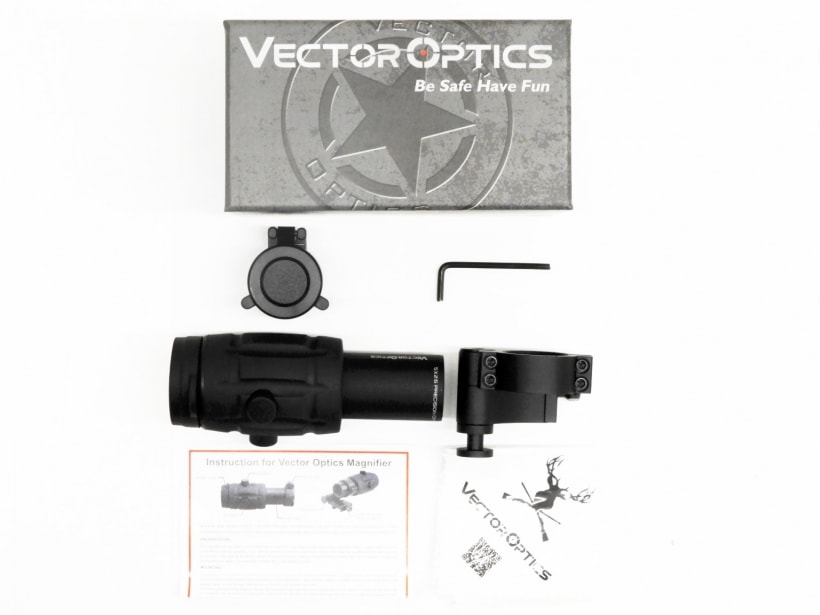 [VECTOR OPTICS] 5倍 magnifier ブースター ショート 3倍～ ピカティニー ビルドインマウント scot-08 (中古)