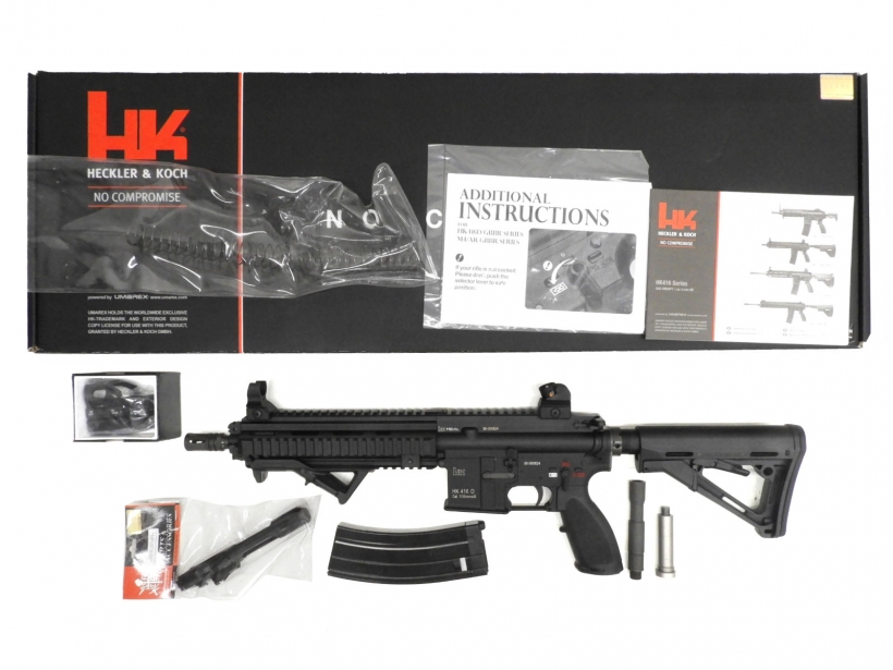 最新品VFC Umarex ガスブロ HK416 ピストルグリップ、エンドプレートカスタム品 初速約75m/s ガスガン