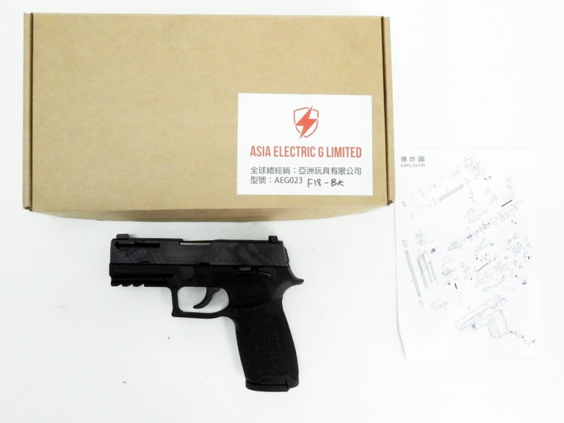 [AEG/BCSW] BCSW オリジナル SIG P320 M18 コンパクト MOLON LABE仕様 ガスガン BKマルチカム (中古)