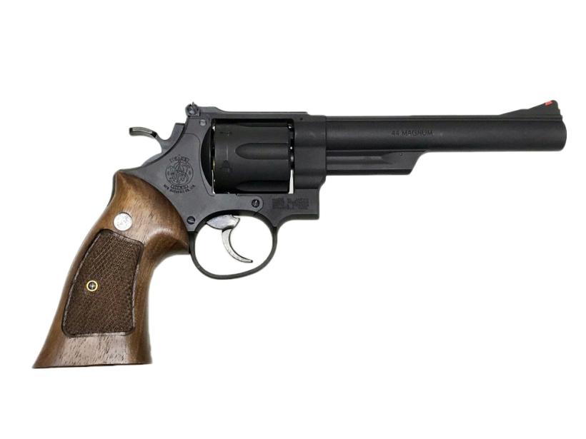 マルシン] S&W M29 6.5インチ ブラックHW ハーフチェッカー木製グリップ付 ガスガン (中古)｜エアガン.jp