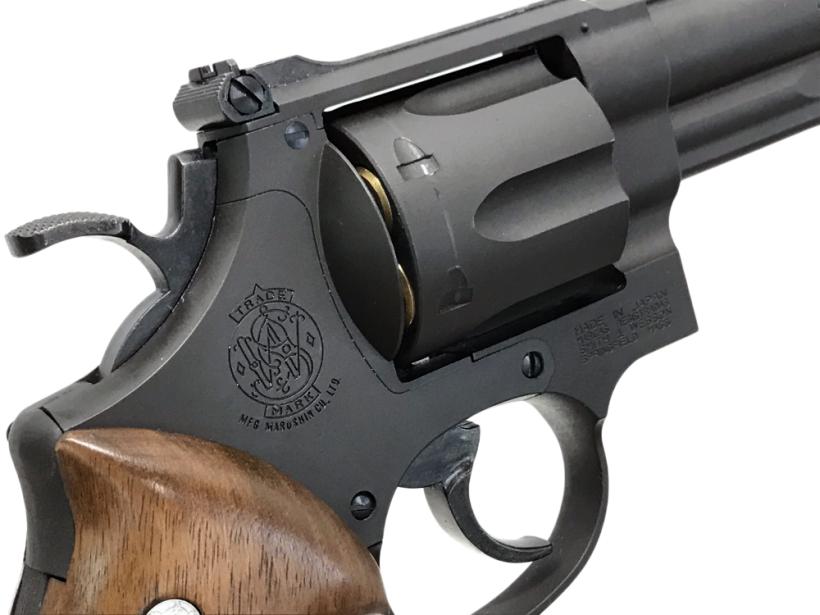 マルシン] S&W M29 6.5インチ ブラックHW ハーフチェッカー木製グリップ付 ガスガン (中古)｜エアガン.jp