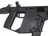 [KWA] クリスベクター KRISS VECTOR ブラック ガスブローバックSMG LEDライト/16インチ バレルシュラウド カスタム (中古)