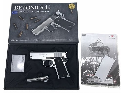 [東京マルイ] デトニクス.45 コンバットマスター ステンレスモデル プチカスタム ガスブローバック (中古)