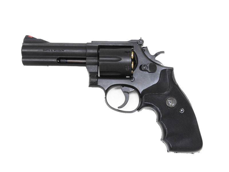 [マルシン] S&W M586 .357マグナム 4インチ HW パックマイヤーグリップカスタム モデルガン (中古)