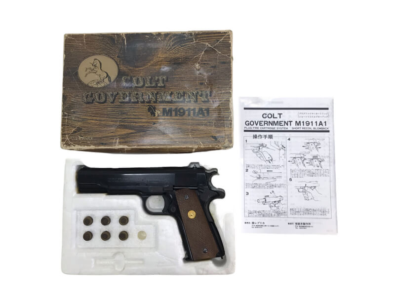 [スズキ] M1911A1 ブラック ABS モデルガン 箱傷み (中古)