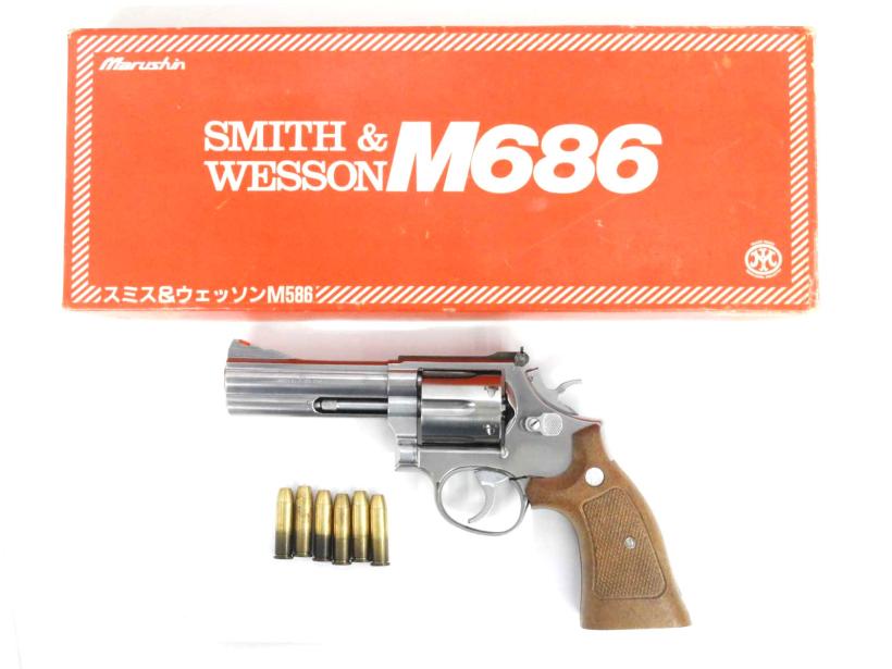 マルシン] S&W M686 4インチ シルバーABS 旧モデル 発火モデルガン