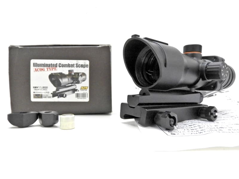 [SIIS] ACOG タイプ4×32スコープ ショート 3倍～ ピカティニー ビルドインマウント イルミネーション RAA-02 (中古)