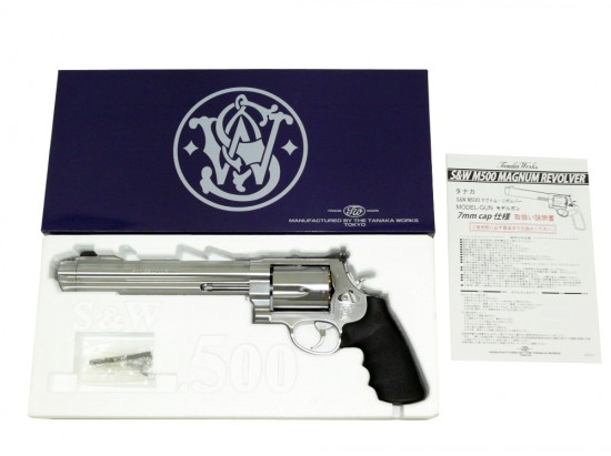 [タナカ] S&W M500 8 3/8インチ マグナムリボルバー ステンレス ver.2 モデルガン (中古)