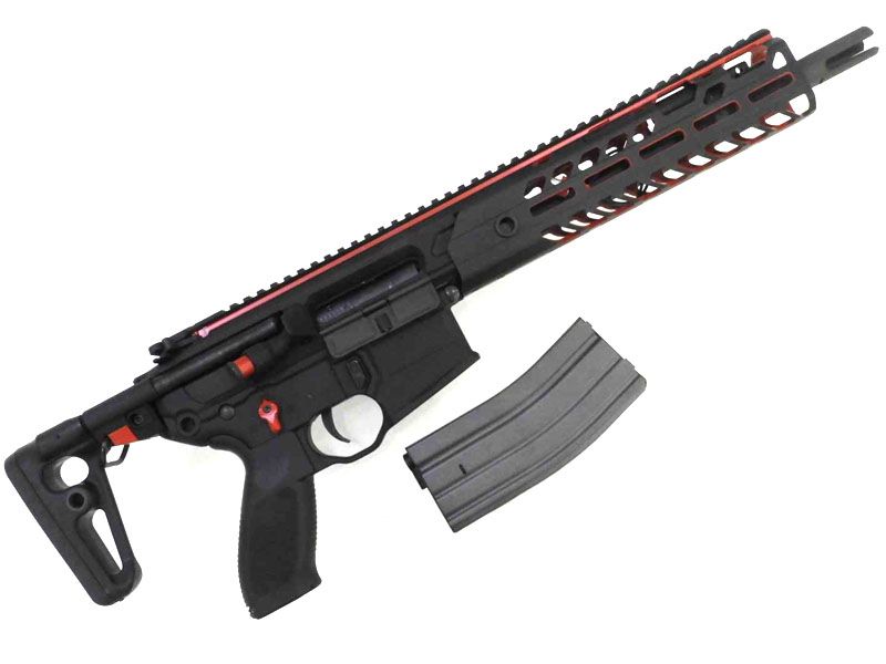 SIG AIR] ProForce MCX VIRTUS SBR 電動ガン インナーカラーRED TITAN電子トリガー搭載 フルカスタム  バッテリー付き (中古)｜エアガン.jp