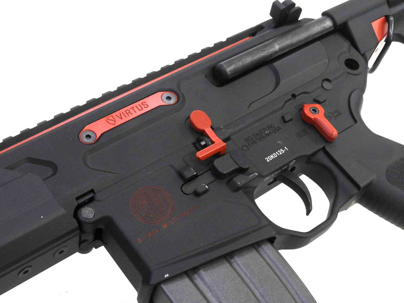 SIG AIR] ProForce MCX VIRTUS SBR 電動ガン インナーカラーRED TITAN電子トリガー搭載 フルカスタム  バッテリー付き (中古)｜エアガン.jp