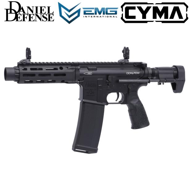 [EMG/CYMA] DDM4 PDW 電子トリガー搭載 フルメタル電動ガン BK (新品予約受付中! 特典あり)