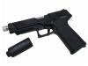 [G&G] GTP9 Black/ブラック シルバーバレル/Feather Weight65サプレッサー付カスタム ガスブローバック (中古)