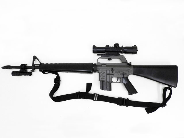 M16 キャリングハンドル取付 4x20 スコープ コルトタイプ - トイガン