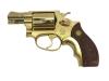 [コクサイ] S&W M36 2インチ 24K GOLD MODEL No234 SMG 金属モデルガン 木製ケース蝶番外れ (中古)