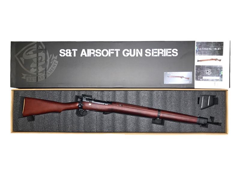 [S&T] Lee Enfield No.4 Mk I エアーコッキングライフル リアルウッド (新品)