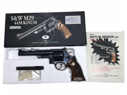 [キャロムショット/タナカ] S&W M29 6.5インチ HW ブルーイング/木製グリップ/ジルコニアコート カスタム (中古)