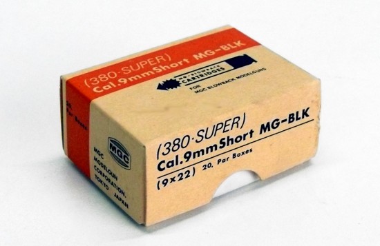 [MGC] 380.SUPER/ Cal.9mmShort MG-BLKカートリッジ (中古)