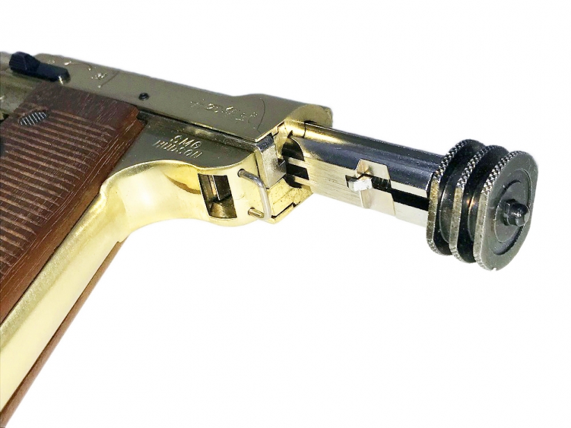 低価HOTハドソン HUDSON 南部十四年式拳銃 前期型 大日本帝国陸軍 発火式 ブローバック SMGマーク付 木製グリップ付 中古 モデルガン モデルガン