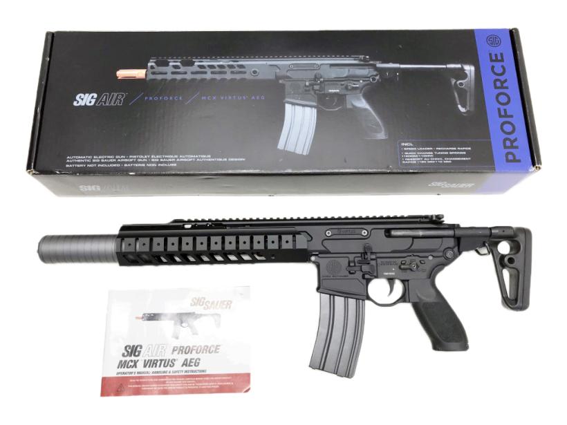 [SIG AIR] ProForce MCX VIRTUS SBR 電動ガン Airsoft Artisan製LVAWハンドガード＆SRD762Tiタイプサプレッサー組込カスタム (中古)