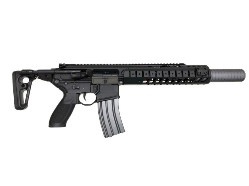 SIG AIR] ProForce MCX VIRTUS SBR 電動ガン Airsoft Artisan製LVAW ハンドガード＆SRD762Tiタイプサプレッサー組込カスタム (中古)｜エアガン.jp