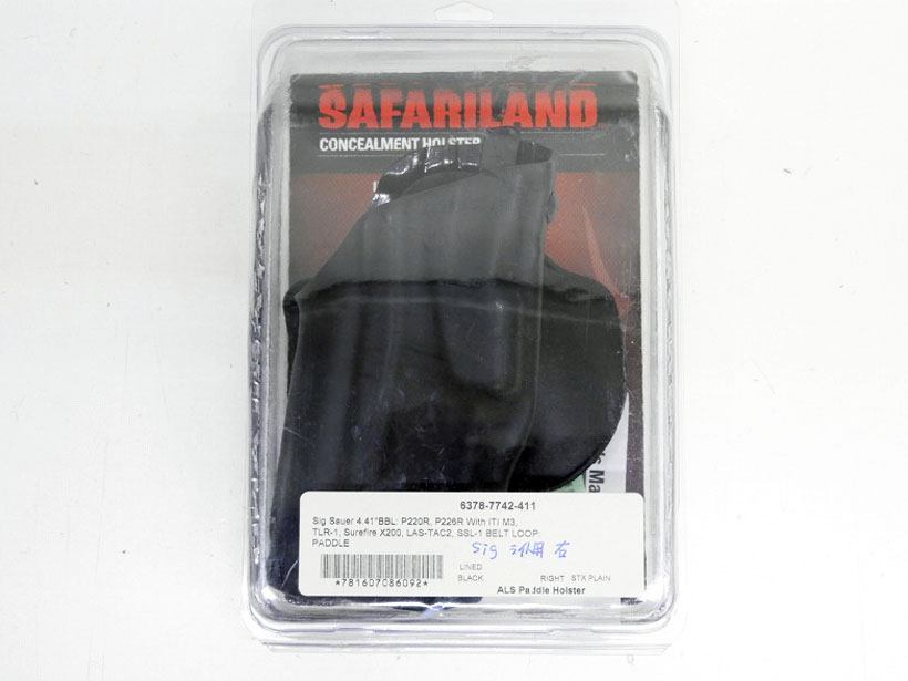 [SAFARILAND] 6378 SIG/ライト用 ALS コンシールメント パドルホルスター ベルトループ付 右 (未使用)