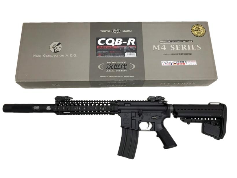 東京マルイ] M4 CQB-R ブラック 次世代電動ガン リコイルオミット＆コネクタ変換カスタム (中古)｜エアガン.jp