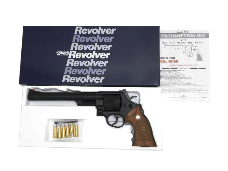 [タナカ] S&W M29 カウンターボアード 8-3/8インチ トラヴィス HW キャロムショットグリップカスタム (中古)