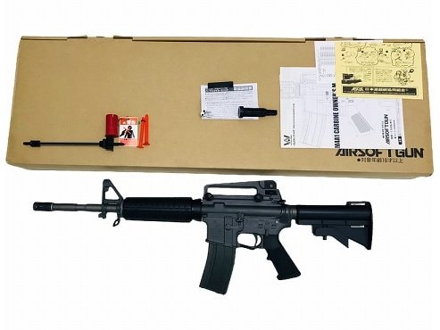 [WA] M4A1 ミリタリーカービン ハードリコイルユニット / トリガーガードカスタム マグナブローバック (中古)