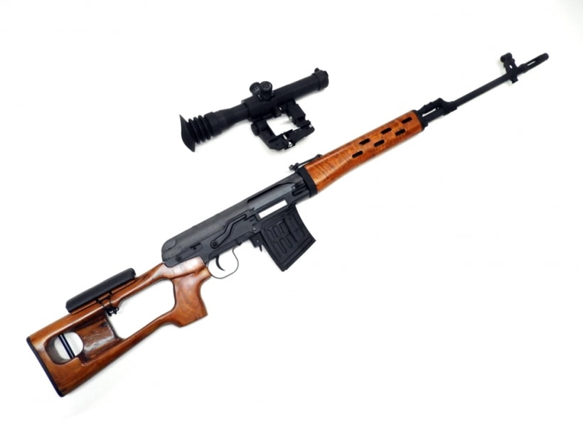 A&K ドラグノフ SVD エアーコッキングガン スコープ付き - トイガン