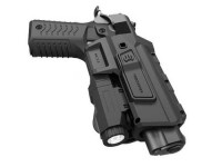 [RECOVER TACTICAL] ライトマウント付グリップ CC3H/P 1911用ホルスター ブラック (新品)