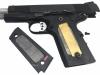 [WA] SCW S&W SW1911 キャロム ガンブラックスチール塗装 グリップカスタム ガスブローバック (中古)