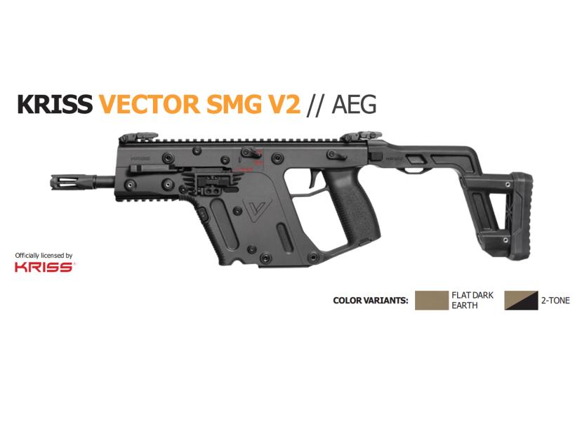 [KRYTAC] KRISS VECTOR(クリスベクター) SMG V2 電動ガン 【実銃メーカー公式】 (新品予約受付中! 特典あり)