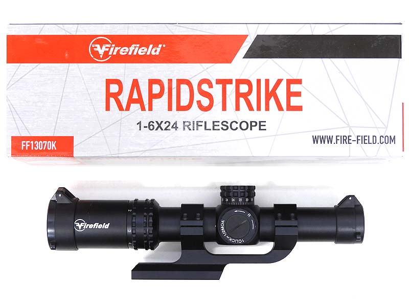 [Firefield] RapidStrike 1-6x24 ライフルスコープ ミディアム 1倍～ ピカティニー Φ30mm FF13070K (中古)