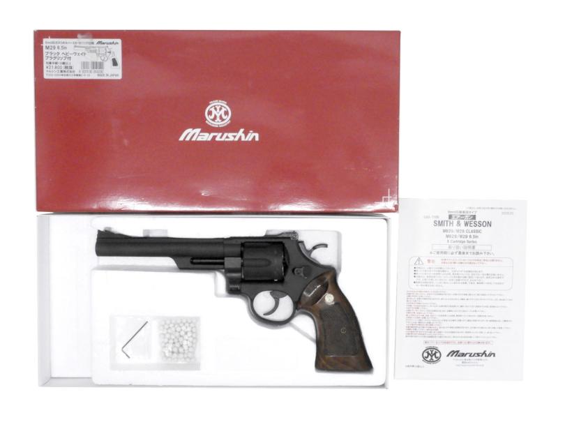 [マルシン] S&W M29 6.5インチ ブラックHW ガスリボルバー Xカートリッジ 木製グリップカスタム (中古)