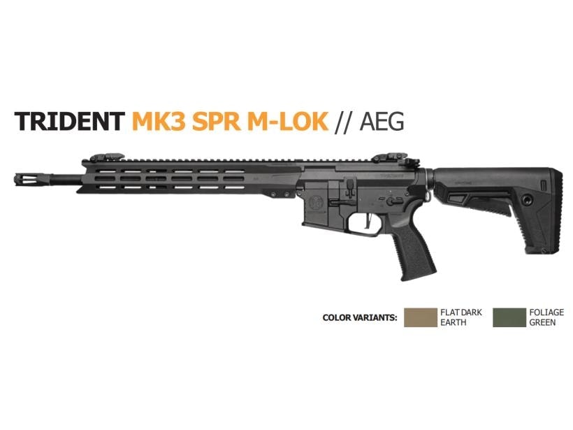 [KRYTAC] TRIDENT Mk3 SPR M-LOK 電動ガン 【実銃メーカー公式】 (新品予約受付中! 特典あり)