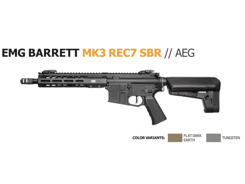 [KRYTAC] EMG BARRETT MK3 REC7 SBR 電動ガン 【実銃メーカー公式】 (新品予約受付中! 特典あり)