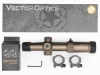 [VECTOR OPTICS] Forester 1-5x24 ライフルスコープ ミディアム 1倍～ ピカティニー Φ30mm イルミネーション Coyote FDE (中古)