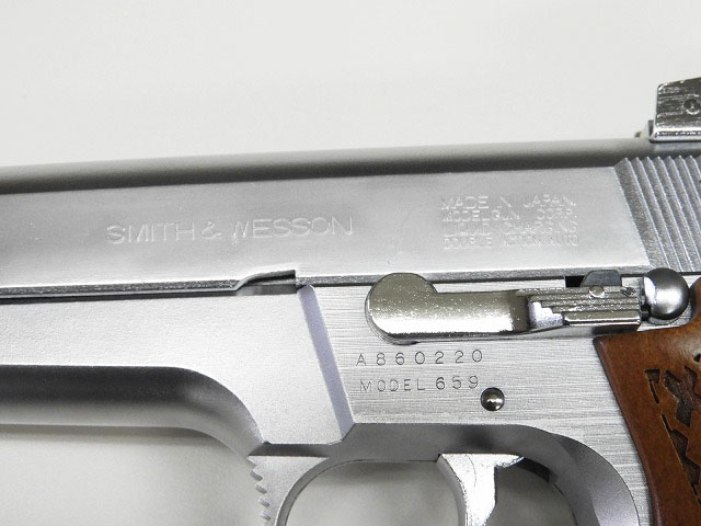 絶版品 MGC Smith & Wesson S&W M659 リアル刻印グリップ ガスガン