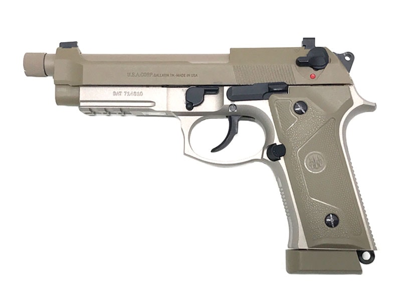 BATON] BM-9 CO2 ガスブローバック 3rd以降ロット ベレッタM9A3 タイプ FDE (中古)｜エアガン.jp