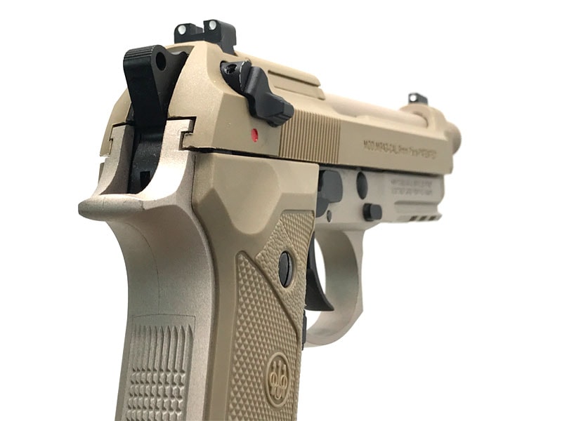 BATON] BM-9 CO2 ガスブローバック 3rd以降ロット ベレッタM9A3 タイプ FDE (中古)｜エアガン.jp