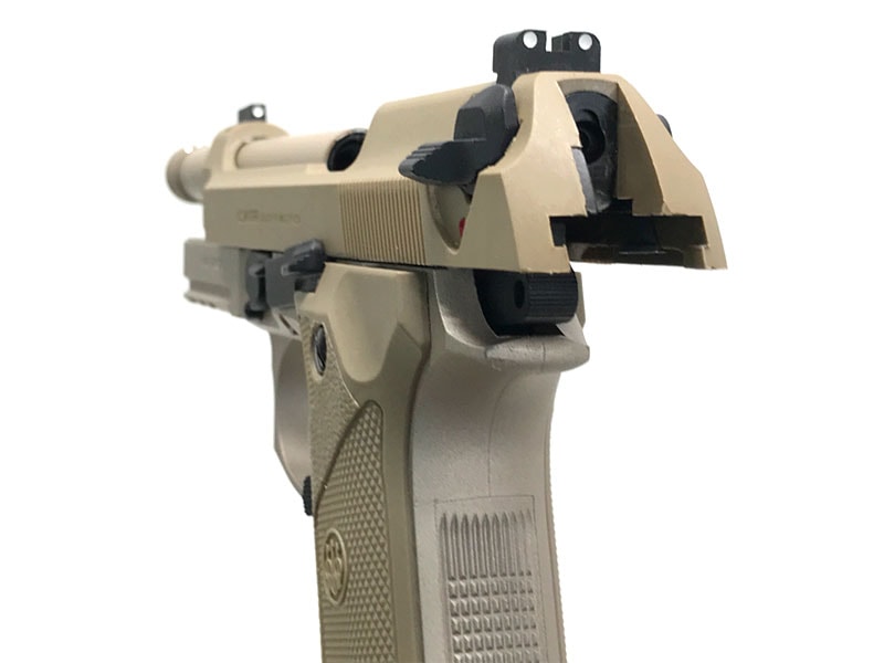 BATON] BM-9 CO2 ガスブローバック 3rd以降ロット ベレッタM9A3 タイプ FDE (中古)｜エアガン.jp