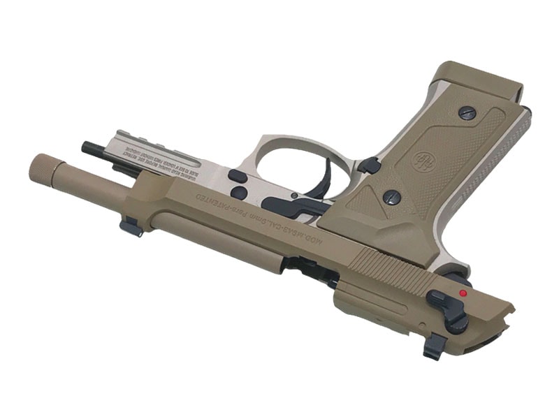 BATON] BM-9 CO2 ガスブローバック 3rd以降ロット ベレッタM9A3 タイプ FDE (中古)｜エアガン.jp