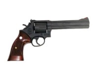 [マルシン] S&W M586 .357マグナム 6インチ HW アイアンフィニッシュ 発火モデルガン (中古)