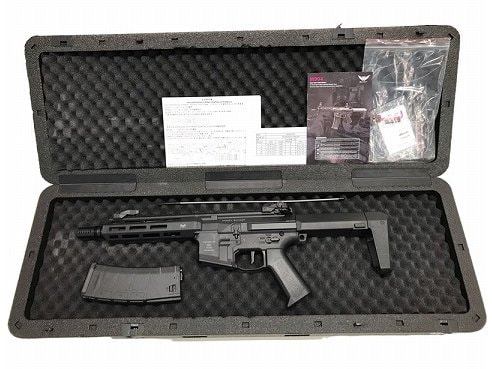 [ダブルイーグル] Honey Badger by Q SBR AEG ショートバレル 電動ガンFalcon/電子トリガー BK (中古)