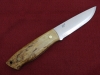 [BRISA] Trapper95 シースナイフ BRI2033 カーリーバーチ 研ぎ直しあり (中古)