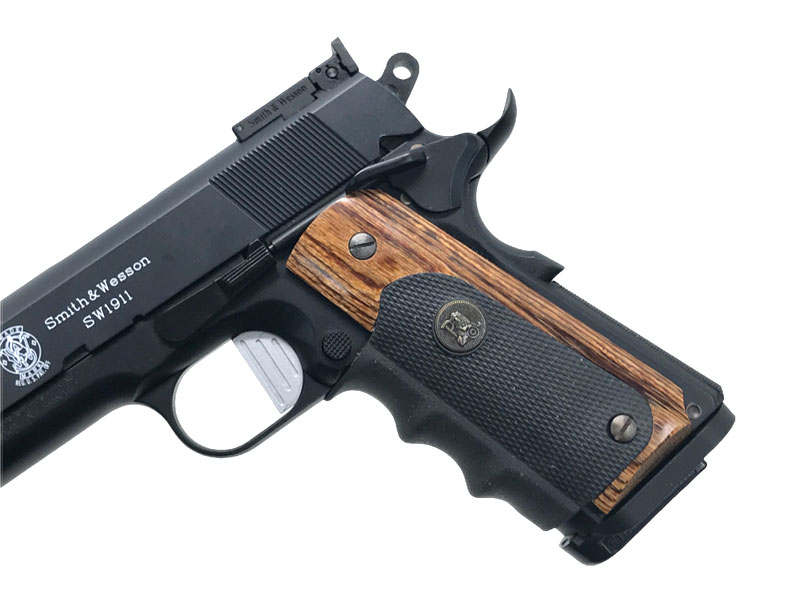 WA] SCW S&W SW1911 DK バージョン3 オールブラック ガスブローバック グリップカスタム (中古)｜エアガン.jp