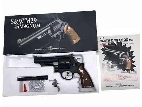 [タナカ] S&W M29 4インチ ワイドトリガーカスタム トリガー硬い 発射難あり (訳あり)