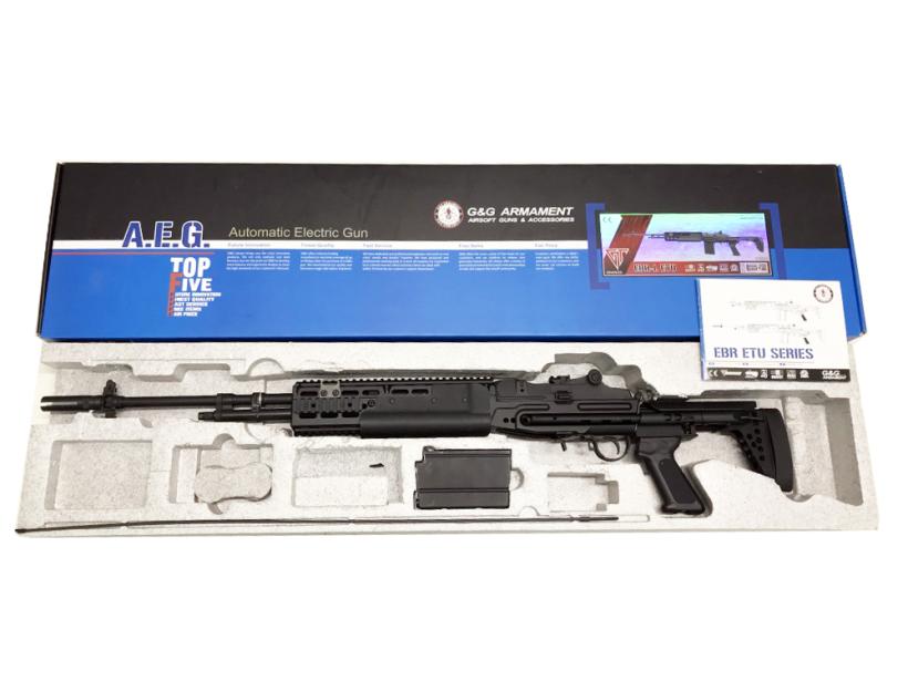 [G&G] EBR-L ETU EBR ロング ブラック 電子トリガー搭載モデル 電動ガン ハイダー変更 (中古)