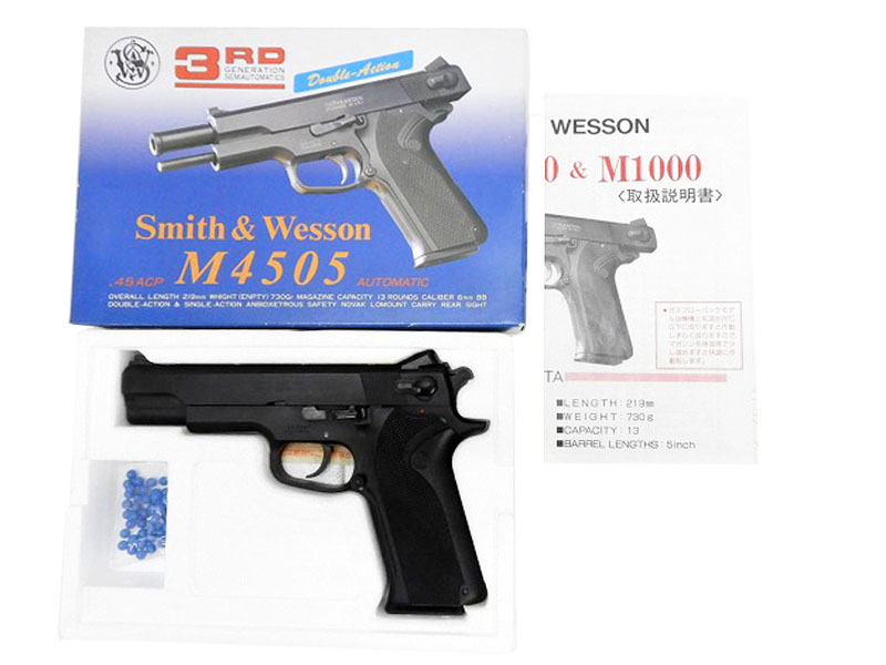 [タナカ] S&W M4505 3RDジェネレーション ガスブローバック (中古)